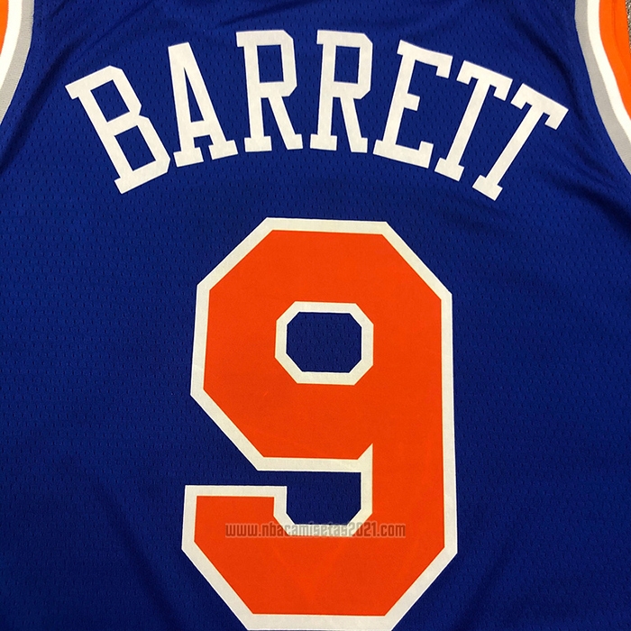 Camiseta New York Knicks RJ Barrett #9 Icon Azul